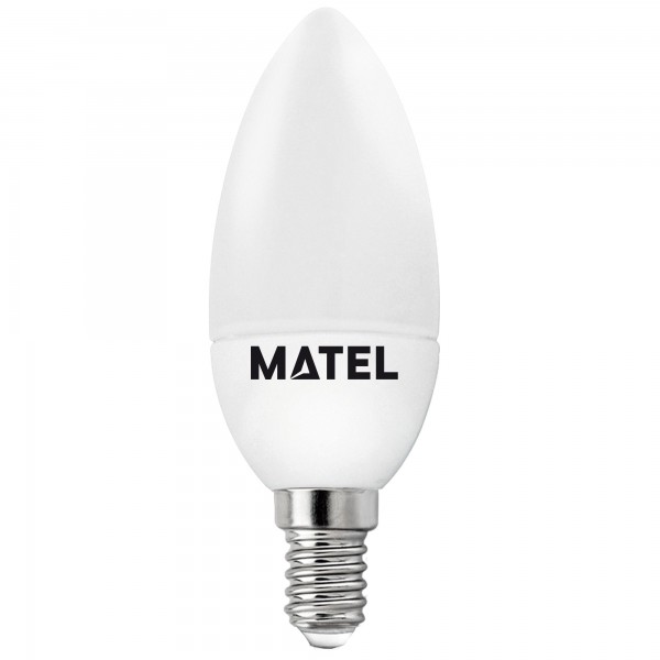 Bomb.led vela e14  7w.calida (caja de 10 unidades)