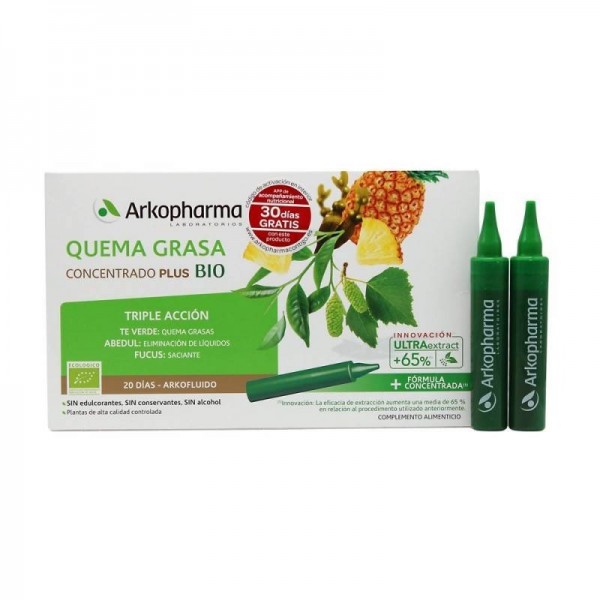 Arkofluido Quemagrasa 20 Ampollas
