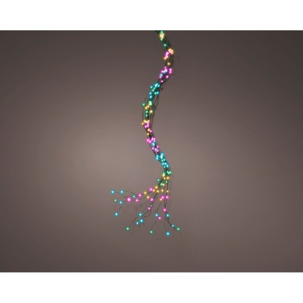 Guirnalda micro led exterior para arbol de 180 cm multicolor suave 1,8 m