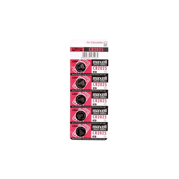 Maxell  pila botón litio cr2025 3v blister*5