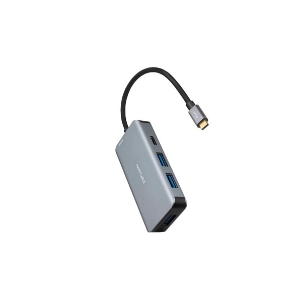 Nanocable hub usb-c 3xusb3.0+usb-c+usb-c pd 15cm