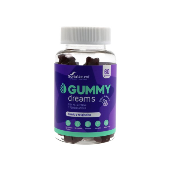 Soria Natural Gummy Dreams 60 Gummies Sabor Arándanos