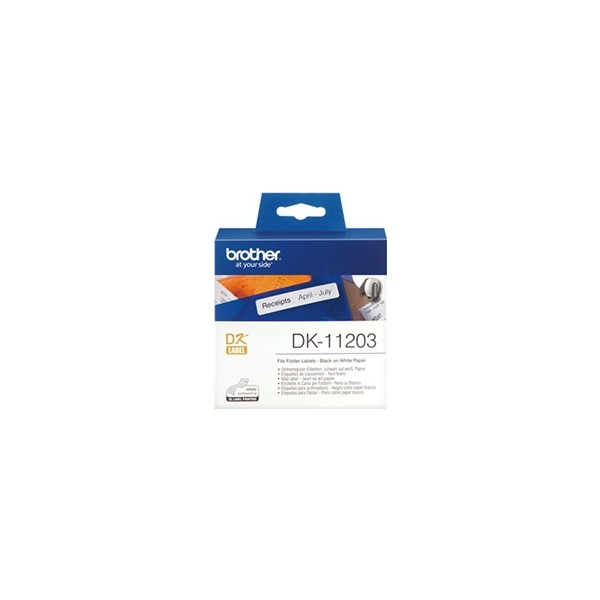 Brother etiquetas dk11203 precortadas17x87 mm 300